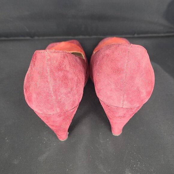 Seychelles Ready for Anything, Red Suede Heels with Heart, 8M - Picture 6 of 6